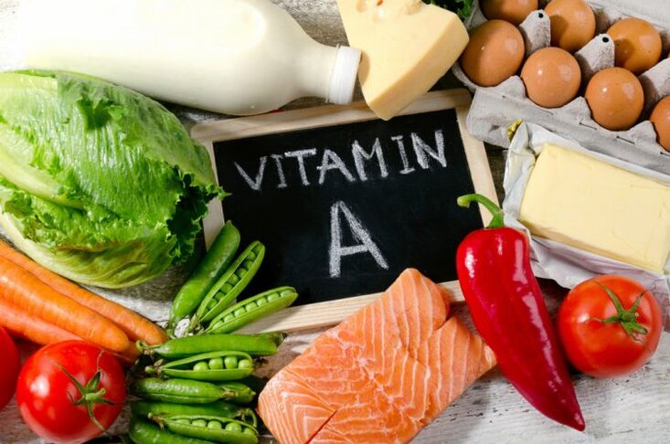 Vitamin A in products for strength
