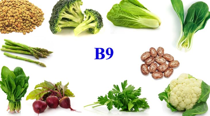 Vitamin B9 in strength products